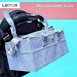 LEITOR Diaper Organizer,Easy to Clean and