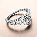 Allencoco 925 Sterling Silver Crown Shape Cubic Zirconia Bead Stackable My Princess Tiara Rings Size 9