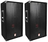 (2) Rockville RSG12 12 3-Way 1000 Watt 8-Ohm Passive DJ/Pro Audio PA Speaker