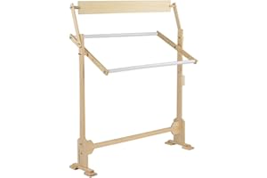 Large Size Embroidery Stand Adjustable Wood Frame For Stitch Needlework, For Stitch Needlepoint Crewel and Embroidery, 360 De