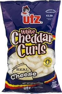 Image of Utz White Cheddar Curls, 12 Ounce (Pack of 12)