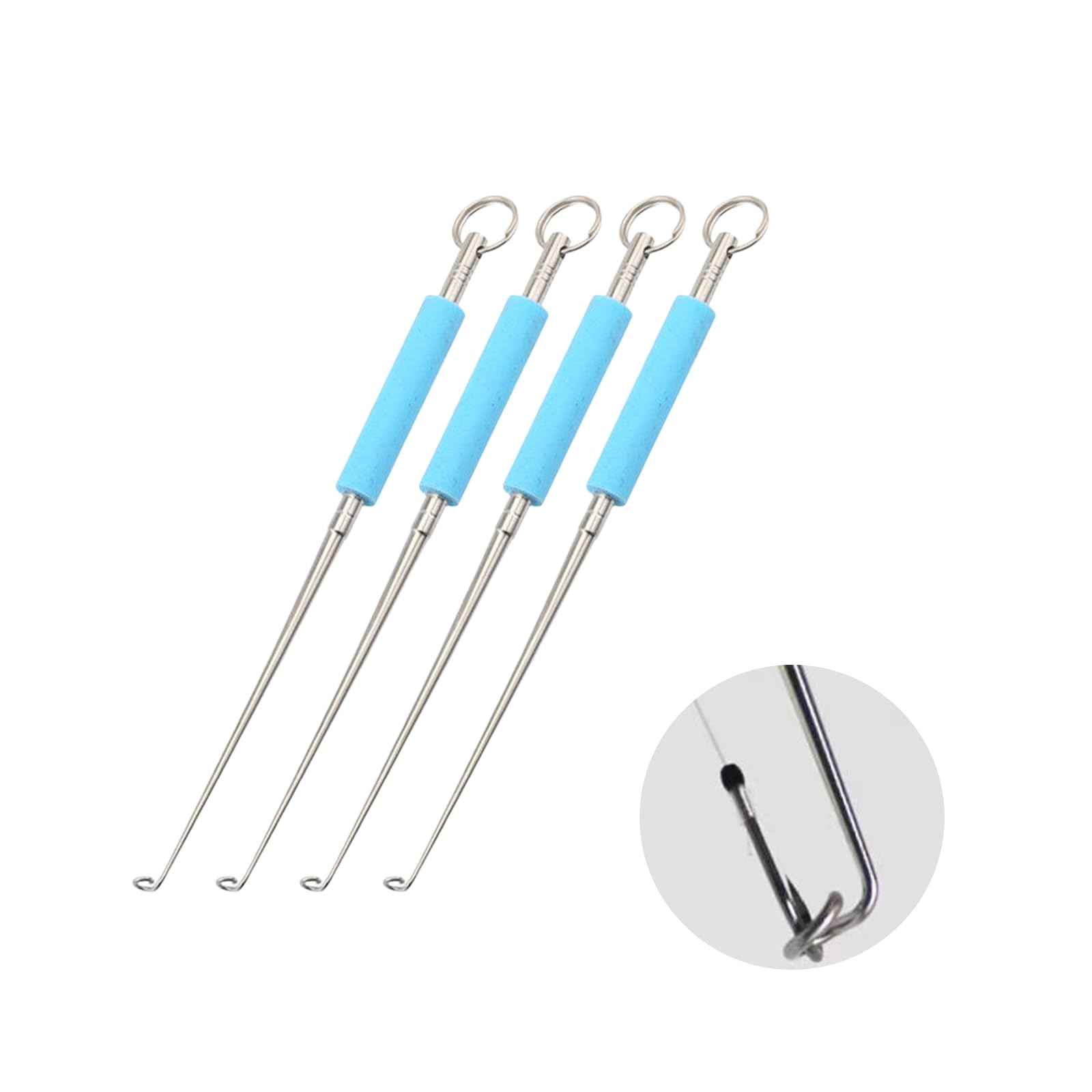 Acpetdr Stainless Steel Fishing Hook Remover - Portable Fish Hook Detacher Unhook Extractor Tool Kit for Saltwater and Freshwater Fishing Accessories