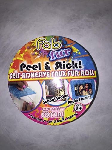 LNI INT'L FAB FUR ADHESIVE FAUX FUR AND PLUSH CRAFTING MATERIAL PINK/LAVENDER TIE DYE SHAG, TAPE ROLL