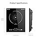Portable Induction Cooktop, iSiLER 1800W Sensor Touch Electric Induction Cooker Cooktop with Kids Safety Lock, Countertop Burner Suitable for Cast Iron, Stainless Steel Cookware