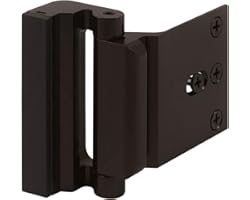 Defender Security Bronze U 11126 Door Reinforcement Lock – Add Extra, High Security to Your Home and Prevent Unauthorized Ent