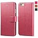 iPhone 6s/6 Case, iPhone 6s/6 Wallet Case, TUCCH Premium PU Leather Flip Folio Wallet Case with Card Slot, Cash Clip, Stand Holder and Magnetic Closure, Pink