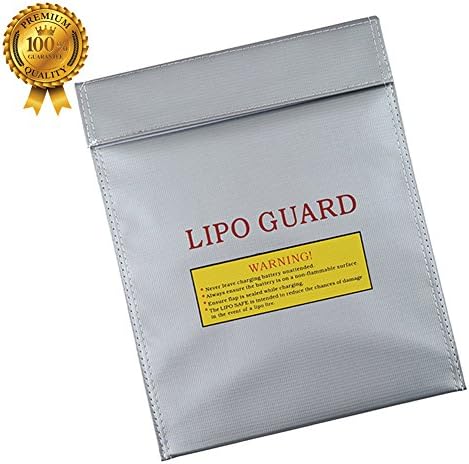 Fireproof Bag, Fireproof Safe Bag Fire Safe Storage Waterproof Heat Resistant Money Pouch for Passport Cash Money Birth Certificate Lipo Batteries(7“x9")