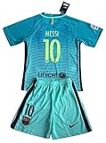 Barcelona 2016-17 Messi #10 Youths 3rd Soccer Jersey & Shorts Set (7-8 Years Old)