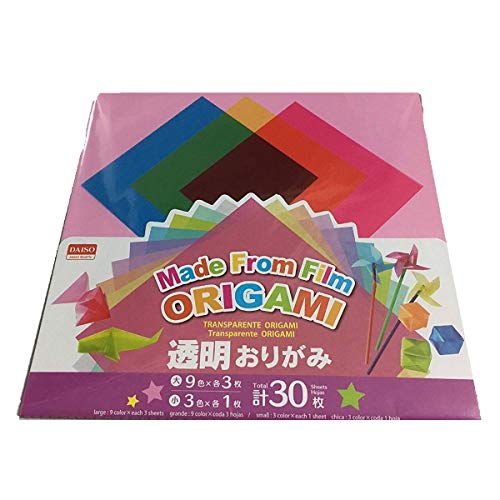 30 Sheets Origami 'Paper' Made From Poly (Transparent) by Daiso Buy