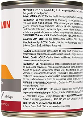 royal canin adult canned dog food