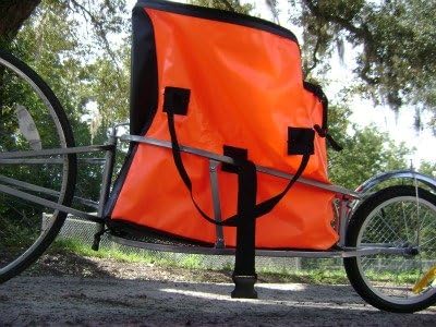 single wheel bicycle cargo trailer