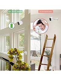 JESSY - Cable de alimentación para exteriores para Arlo Pro y Arlo Pro 2 con adaptador de alimentación de carga rápida 3.0 compatible con Arlo Pro, Arlo Pro 2, Arlo Go y Arlo Security Light