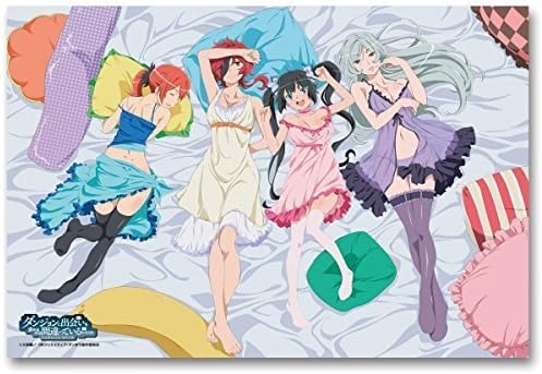 Minnano-Kuji Is It Wrong to Try to Pick Up Girls in a Dungeon Desk mat C Award queue Goddess Loki,Hephaistos,Freya,Familia Myth by Minnano kuji