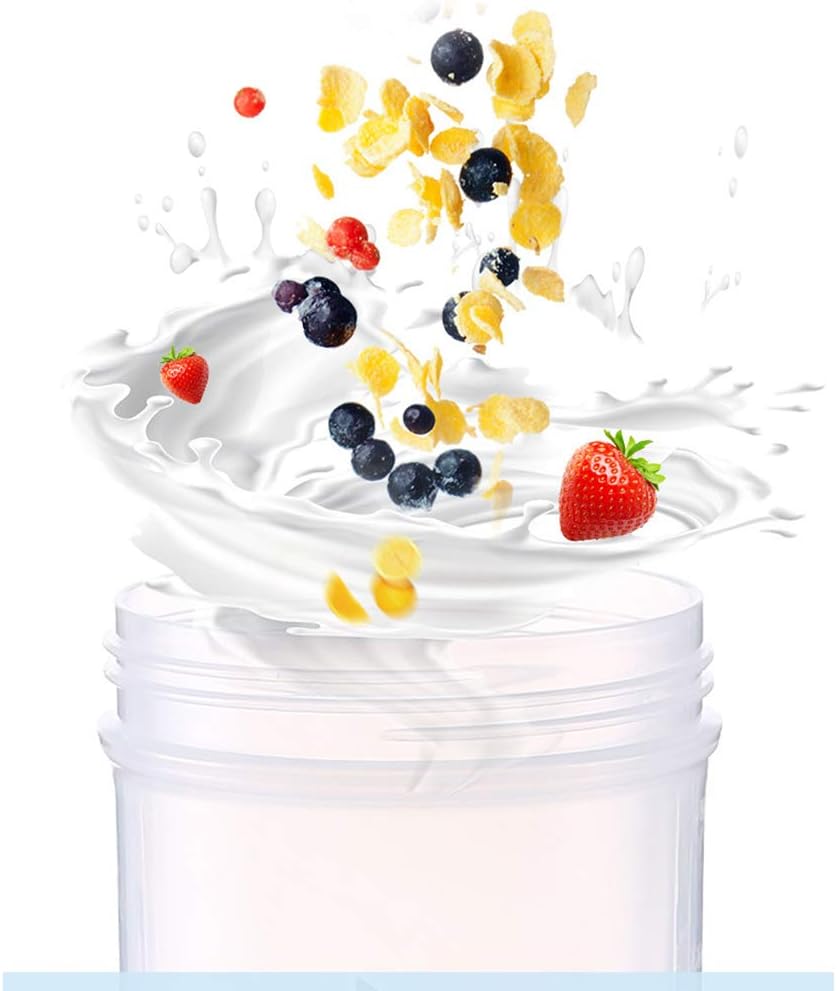 Pubiao Protein Shaker Cup Sports Supplements Shakers with Mixer Ball Fitness Milkshake Portable Workout Water Cup 500 ml, Blue - Image 3