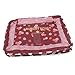 7 Set Travel Packing Organizer,Waterproof Mesh Durable Luggage Travel Cubes with 1 Shoe Bag - Travel Luggage Compression Organizers (Wine Red Flower)