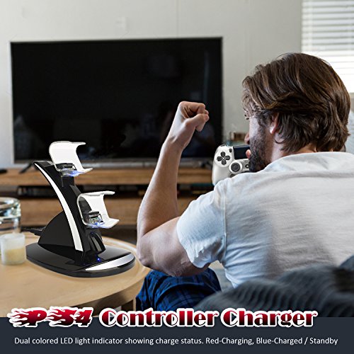 Playstation-4-Charger-CBSKY-Dual-USB-Charging-Charger-Docking-Station-Stand-for-Playstation-4-PS4-Controller