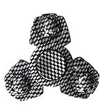 FIDGET DICE Hand Fidget Toy Spinners Stress Reducer with Ceramic Bearing (Black White Grid)