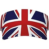 UK British Flag UK British Flag Sport Sun Visor Hats UK Flag Hats Empty Top Baseball Sun Cap for Men and Women