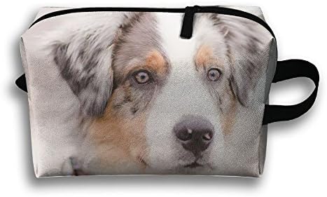 Travel Pouch Storage Bags Baskets Australian Shepherd Dogs Small Makeup Clutch Pouch 45x35cm