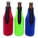 LAZY DOG WAREHOUSE Beer Bottle Sleeves - Set of 6 - Extra Thick Neoprene with Stitched Fabric Edges with Bonus Bottle Opener (Classic)
