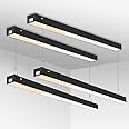 DAKASON 4FT LED Linear Lights, 40W 3000K/4000K/5000K Selectable Hanging Light, 4’ Linkable Office Shop Light Fixture, 0-10VDimmable Architectural Lighting Fixture ETL Listed for Gym Retails 4Pack