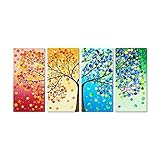 Awakingdemi 5D DIY Full Diamond Painting Colorful Tree Embroidery Paint Cross Stitch Craft for Wall Decoration Home Decor 35X18inch