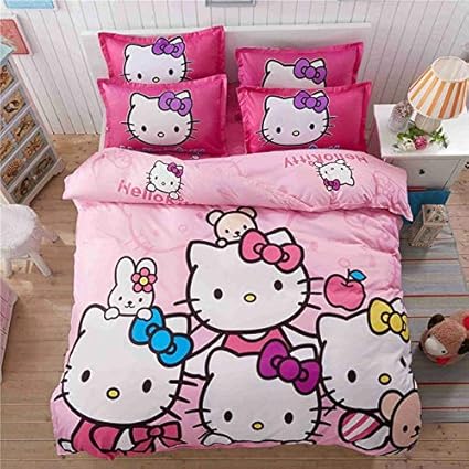Amazon Com Olwen Shop Bedding Sets 4pcs Hello Kitty