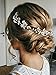 Artio Bride Wedding Hair Vine Accessory with Crystals Silver Flower Hair Piece Rhinestone Bridal Headpiece for Bride