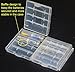 Lontenrea 12 PCS Transparent AA/AAA Battery Storage Case Box Holder