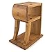 MEGALOWMART 6 Slot Bamboo Wood Kitchen Knife Block Stand Holder