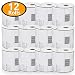 BETCKEY - 4" x 6" Blank Shipping Labels Compatible with Zebra & Rollo Label Printer(not for dymo 4XL),Premium Adhesive & Perforated[12 Rolls, 3000 Labels] primary