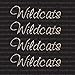 Set of 4 Wildcats Iron On Rhinestone Crystal T-shirt Transfer by Jubilee Rhinestones