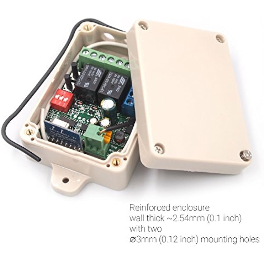 12V 24V Secure Wireless RF Remote Control Relay Switch Universal 2