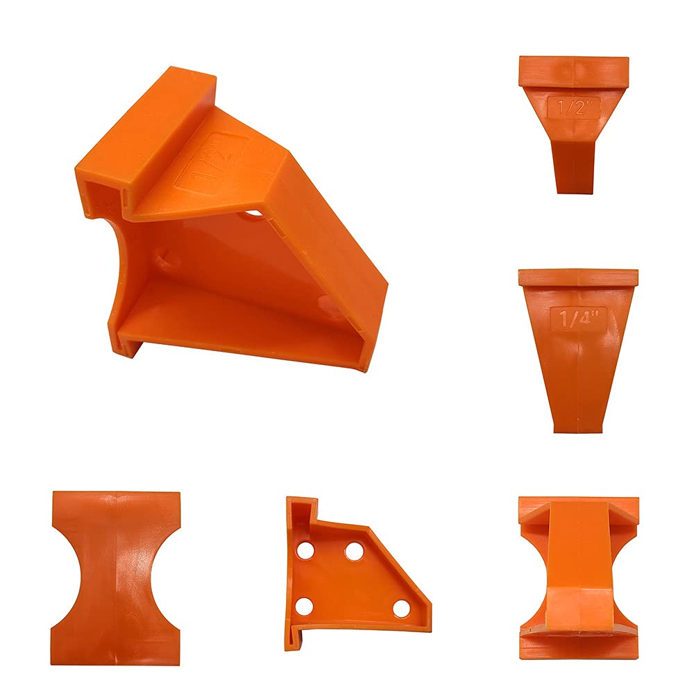 CENPEK 20 Pack Flooring Spacers Laminate Wood Flooring Tools Hardwood and Floating Floor Installation,Hardwood Flooring w/1/2 and 1/4 Gap,Special Triangle Stay in Place