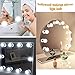 LED Vanity Mirror Lights kit - MRah Hollywood Style Makeup Mirror Lights with 10 Dimmable Bulbs, Lighting Fixture Strip for Makeup Vanity Table Set in Dressing Room(Mirror Not Included)