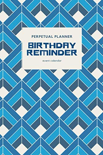 Birthday Reminder: Monthly planner for birthdays and anniversaries for him