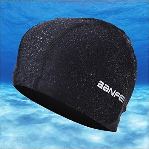 SHESHY Swimming Cap, Bathing Cap, Flexible Cap Swimming Hat, Nylon Spandex Fabric Cotton PU Fiber Swim Cap for Men Women Kids - Image 5