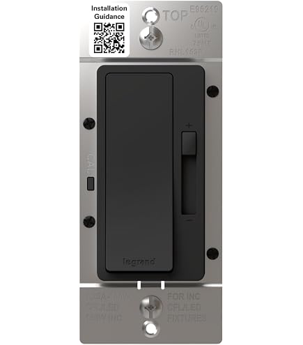 Legrand 26352-BK 20A 125V Heavy Duty Spec-Grade Outlet – Matte Black, Side Wire