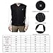USB Electric Heated Vest Fleece Soft Texture Size Adjustable Washable Electric Clothing Charging Heating Vest Clothing for Winter Skiing Hiking Motorcycle Travel Fishing Golf (No Battery)