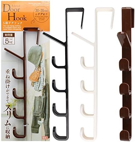 GOOSEBERRY Multi-Functional Adjustable Door Straps Hanger Hat Bag Coat Clothes Rack Organizer Hooks Handbag Bag Storage 5 Level Door Hook