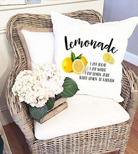 recipe pillow cover decorative Lemon cover, Recipe pillow Lemonade Amazon.com: