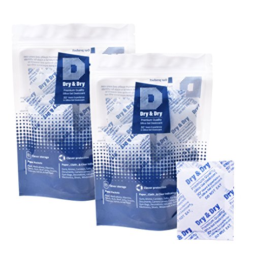 Dry & Dry 10 Gram [100 Packets] Premium Silica Gel Pure & Safe Silica
