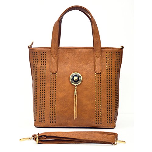 INKDICE womens handbag for ladies shoulder bag stylish latest (Beige brown, BUCKBR)