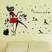WDA Fashion Girl Wall Sticker Elegant Shopping Various High Heels PVC Romovable Wall Decals Home Decals Marriage Decor