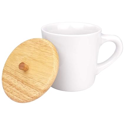Amazon K Sキッチン アウトレット 木製フタ付き マグカップ 300cc