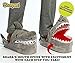 Stompeez Animated Shark Plush Slippers - Ultra Soft and Fuzzy - Mouth Opens and Closes as You Walk - Medium Grey
