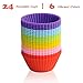 lavavida Silicone Baking Cups, 24 Pack, 6 Colors Cupcake Liners, Reusable & Nonstick mafinkappuke-ki Notebook