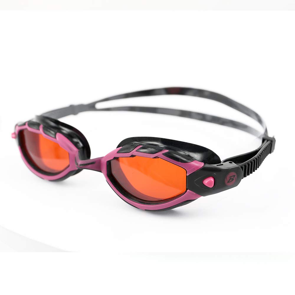 Barracuda TRITON Swim Goggle, Wire Frame for Adults (33925)(Red)