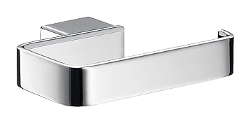 Emco Loft Toilettenpapierhalter, chrom, Klopapierhalter, ohne Deckel, Rollenhalter, Papierhalter, Wandmontage - 50000101