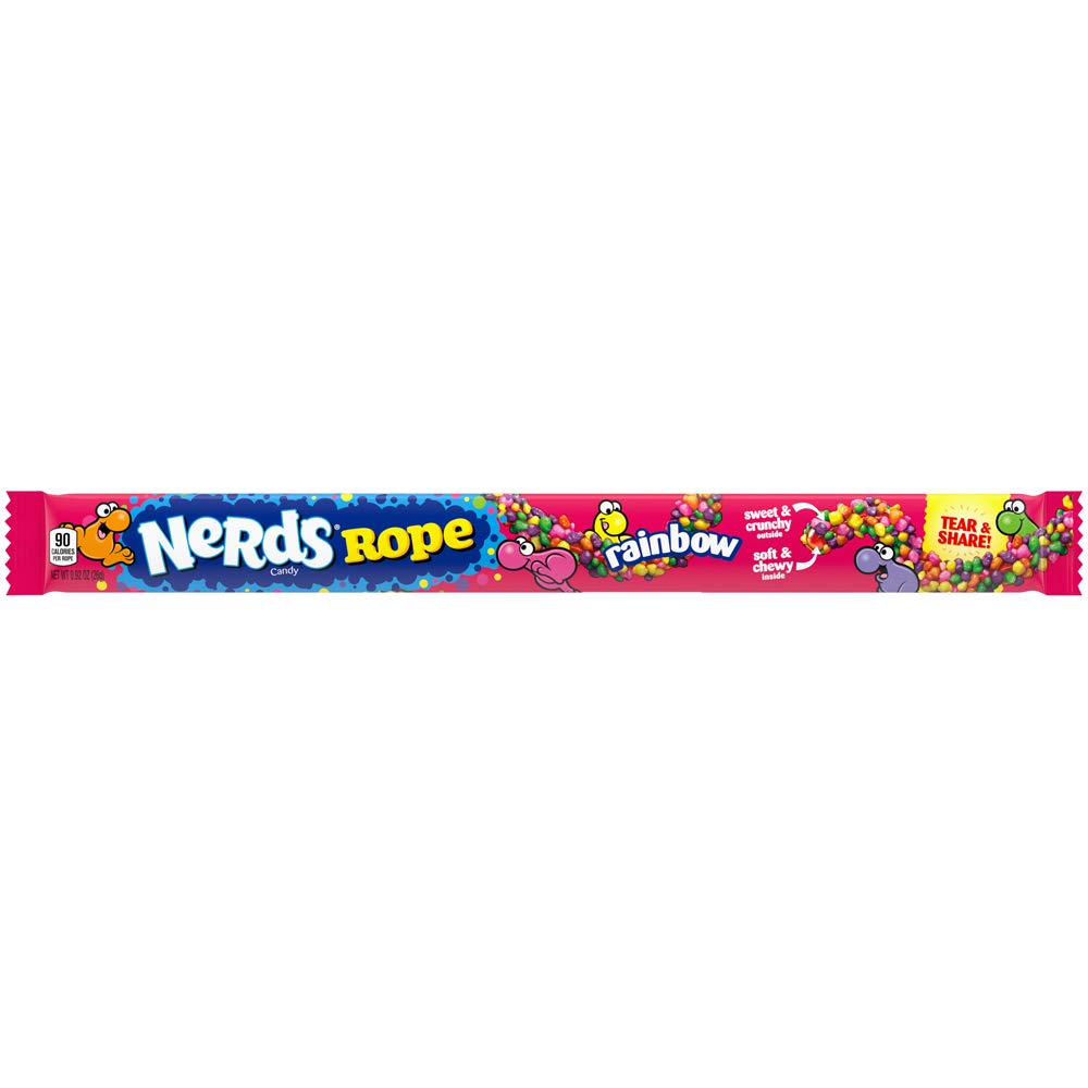 Nerds Rope Rainbow Candy, 0.92 Ounce Package, 24 Count, Pack of 1 : Hard Candy : Grocery & Gourmet Food